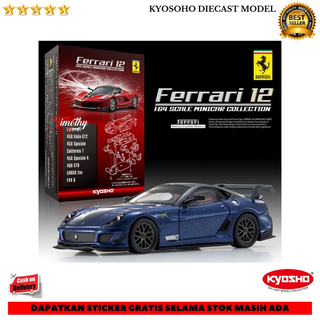 Kyosho Diecast Model Collection 599xx Evo Blue Metalic