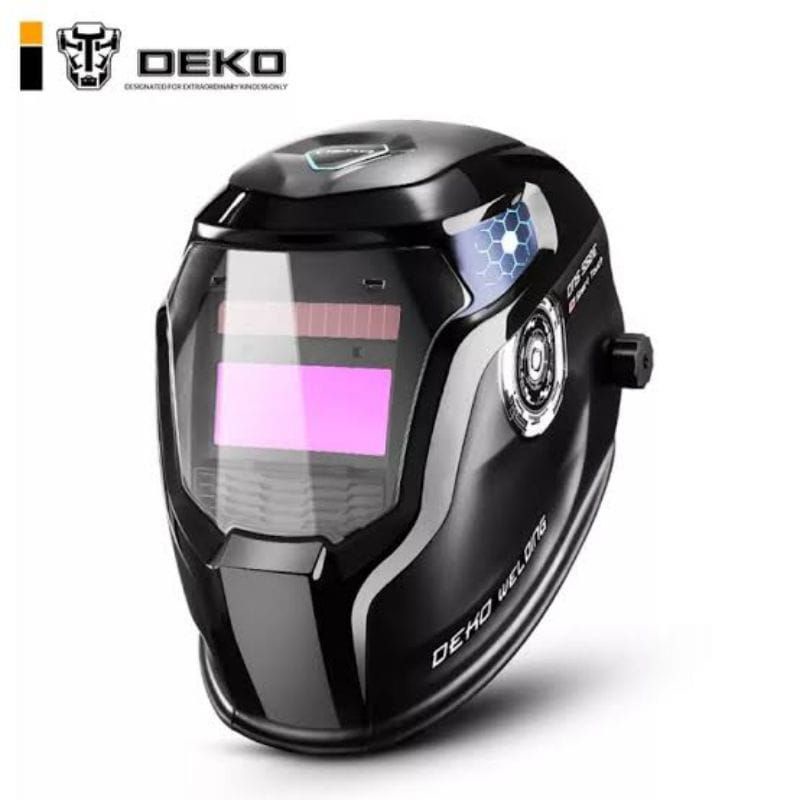 Helm Las DEKO DNS 550E Welding Helmet Solar Power Auto Darkening