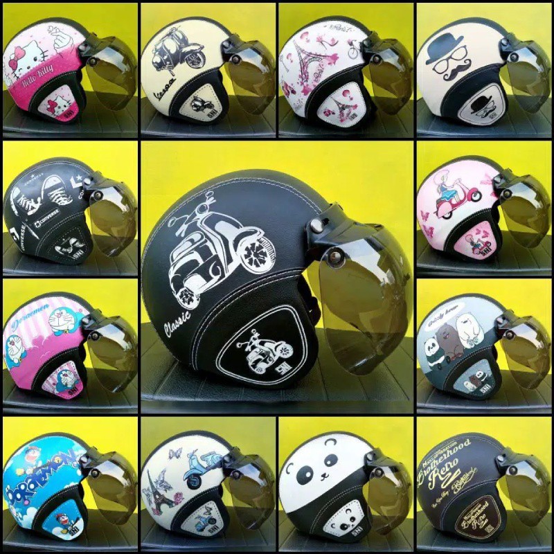 HELM BOGO DEWASA HELM UNIK CEWEK