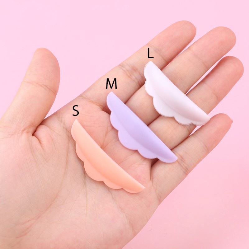 6pcs Campuran Warna Daur Ulang Eyelash Perm Batang S M L Silikon Eyelash Perm Batang Untuk Eyelash Perm Eyelash Extension Shields Pads