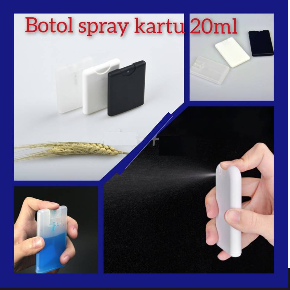 Botol Parfum spray Mini Kotak 20 ml Botol Travel botol hand sanitizer spray card pocket bottle