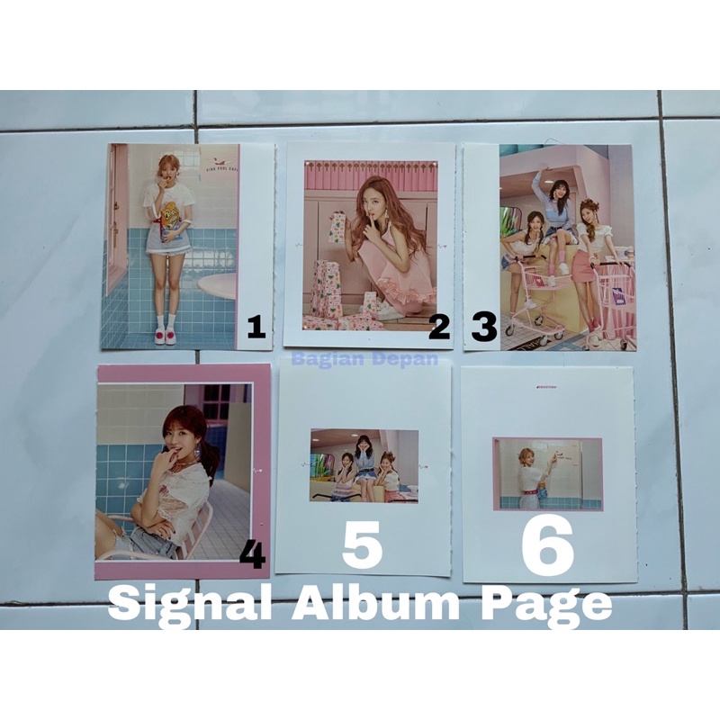 TWICE Signal Official Album Page Nayeon Jeongyeon Momo Sana Jihyo Mina Dahyun Chaeyoung Tzuyu Signal