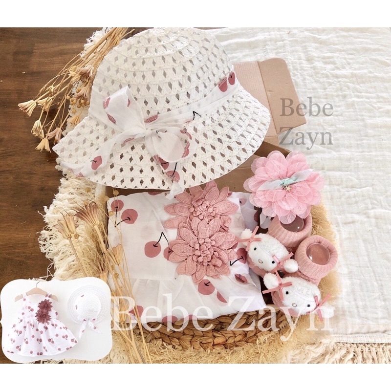 {BEBE ZAYN} Hampers baby/ hampers bayi/ baby gift/ kado bayi/ baby newborn/ Baby Girl/ Baby Girl Summer Set-Summer Rosey Pink