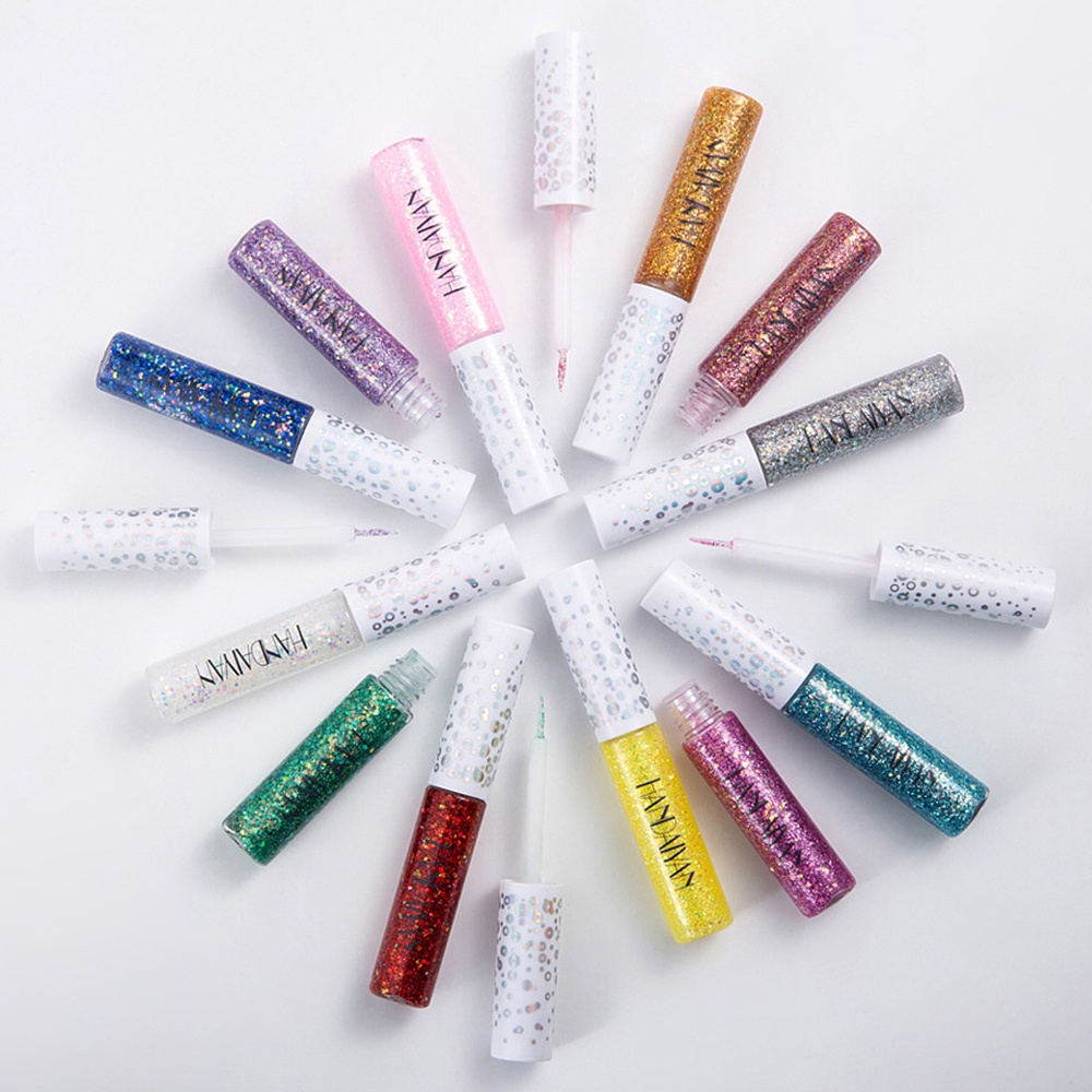HANDAIYAN Eyeliner Eyeshadow Warna Waterproof  Long Lasting Liquid Eye Liner Shimmer Eye makeup