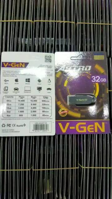 FLASHDISK V-GEN ASTRO USB VGEN 8GB 16GB 32GB 64GB FLASH DISK ORIGINAL