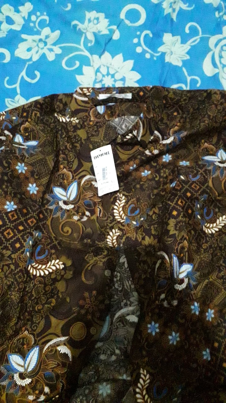 Gof Brsb Damor (cressida) Kemeja Batik Cowok Pakaian Pria Baju Batik Dewasa Lengan Pendek