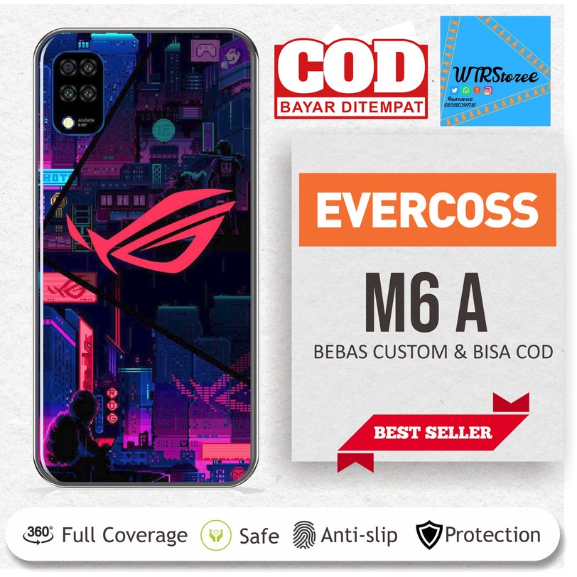 (BELI 1 DAPAT 2) GARSKIN STICKER CASE EVERCOSS M6A ROG BISA CUSTOM - 1AB47