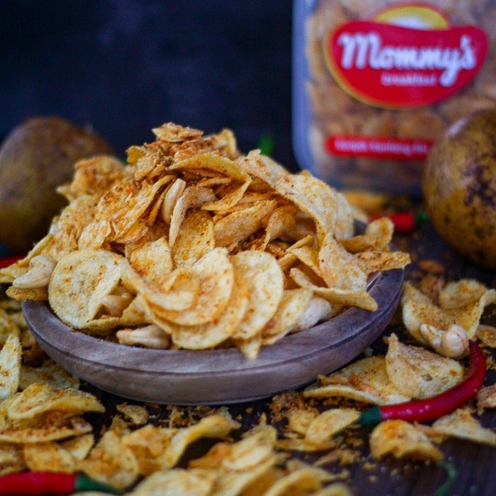 

Keripik Kentang Vegan Mede Milky Cheese N Spicy Mommys Small Size 115g