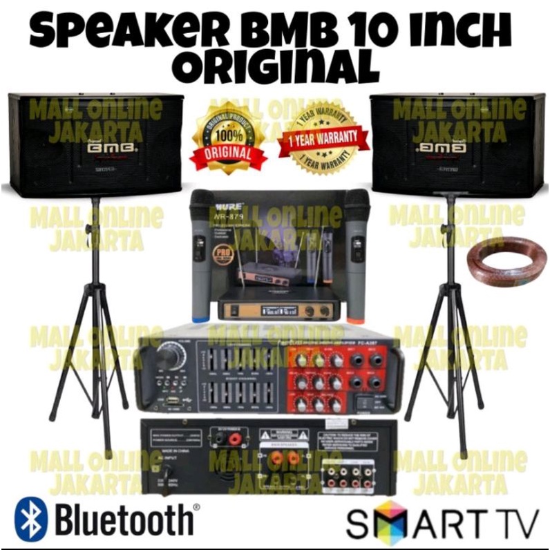 Paket Sound Bmb 10 inch karaoke bluetooth sound system