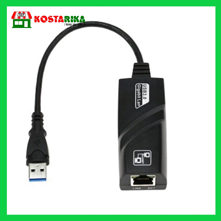 Kabel USB 3.0 Ke Ethernet Gigabit RJ45 Lan (10 100 1000) mbps Adaptor