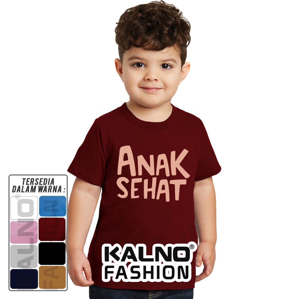 Baju Anak Print anak sehat 705 - Anak Anak Umur 1 -  7 Tahun Ukuran S M L XL Bahan Katun polyester