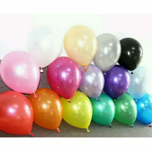 [READY 12 inch] Balon Metalik Balon Pesta Balon Ulangtahun Tebal ukuran 12 inch merk decotex