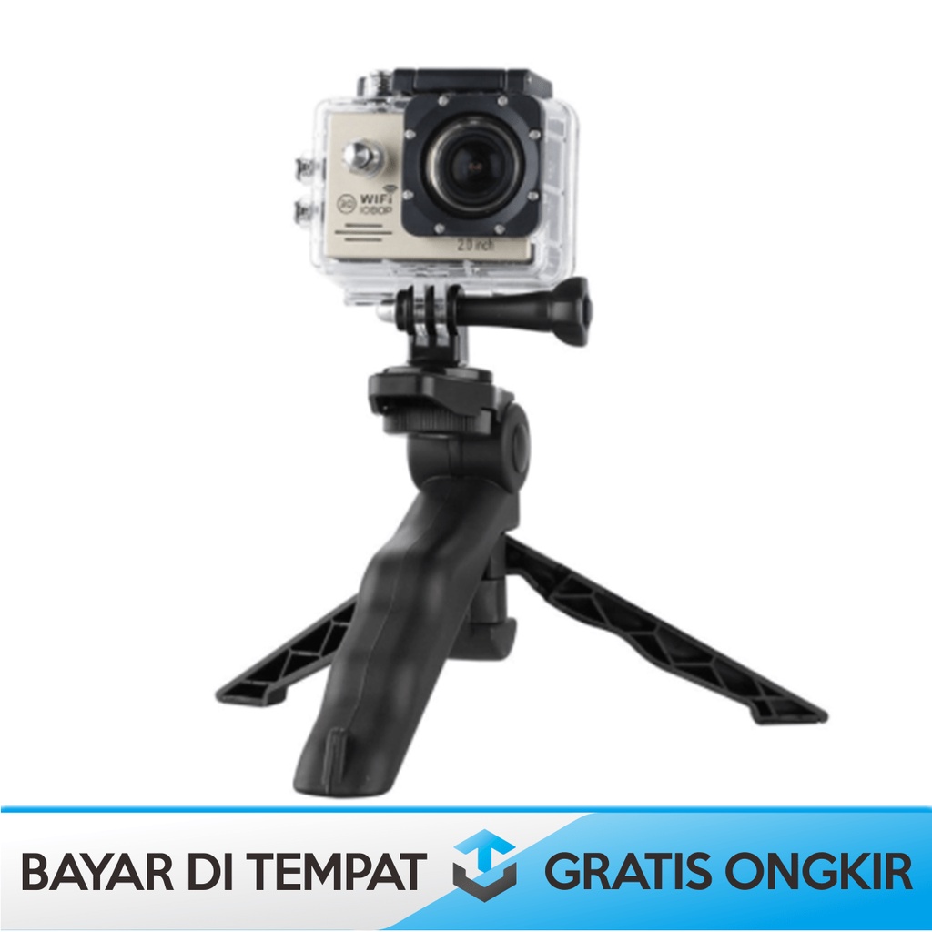 MINI TRIPOD 2 IN 1 FOR HANDPOHNE DAN KAMERA CANON DSLR LIPAT PORTABLE