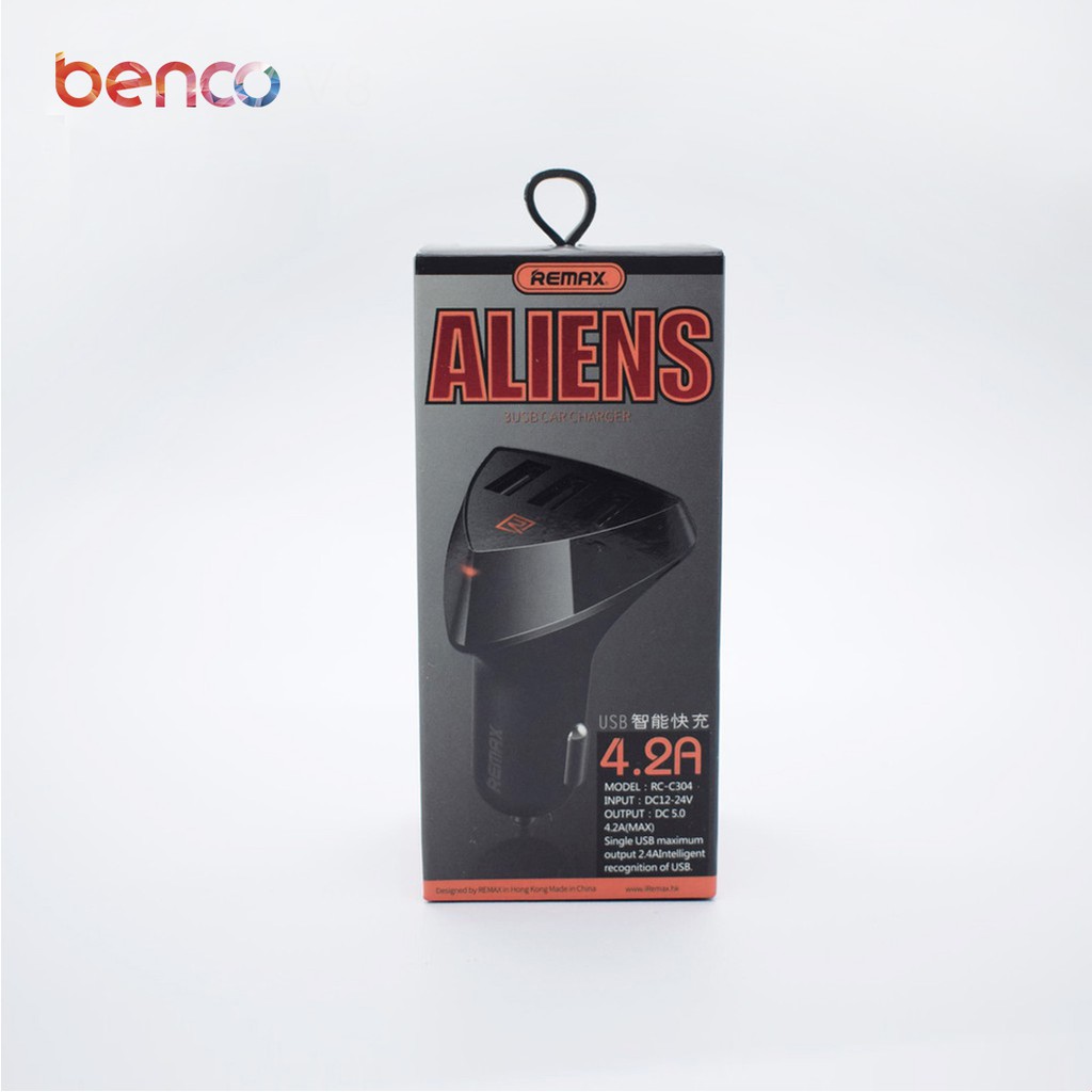 BENCO Car Charger RCC 304 Aliens 4A 3 Output USB