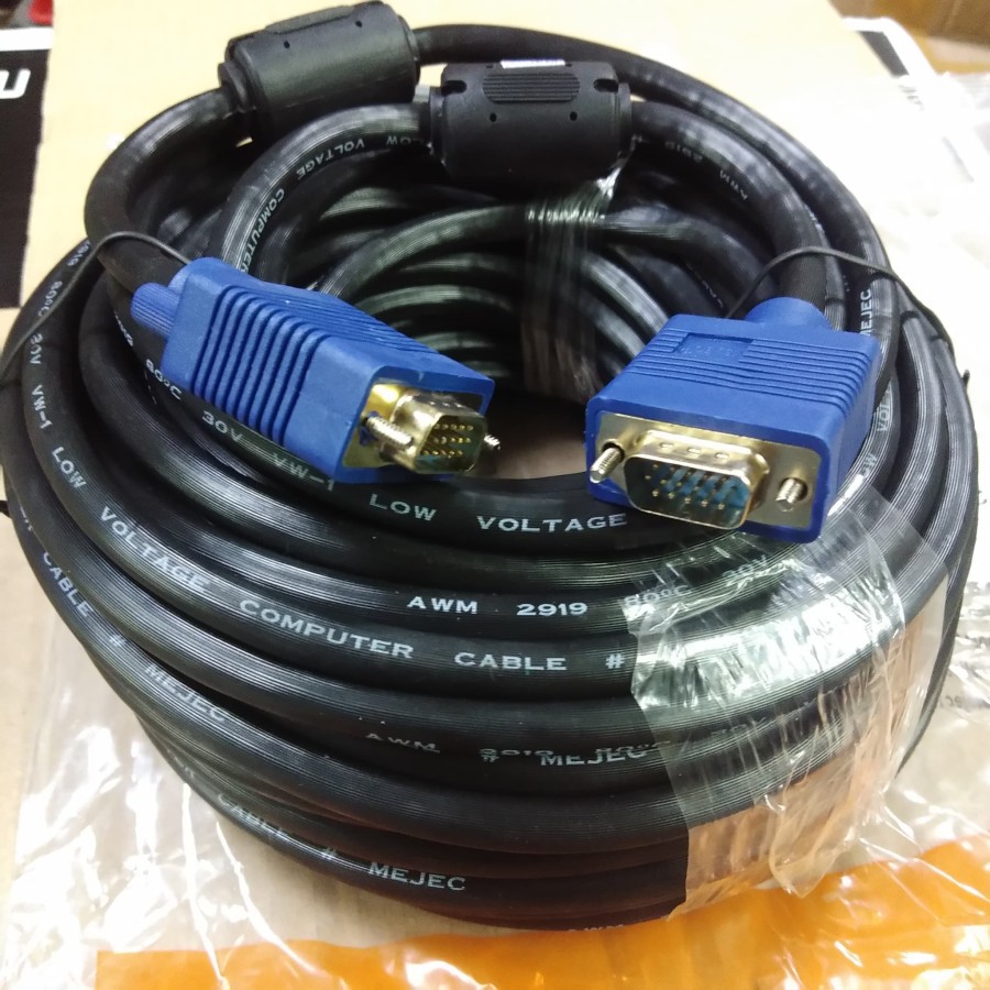 Kabel VGA 20M Male Gold Plate 3+4 Cable VGA 20 Meter High Quality