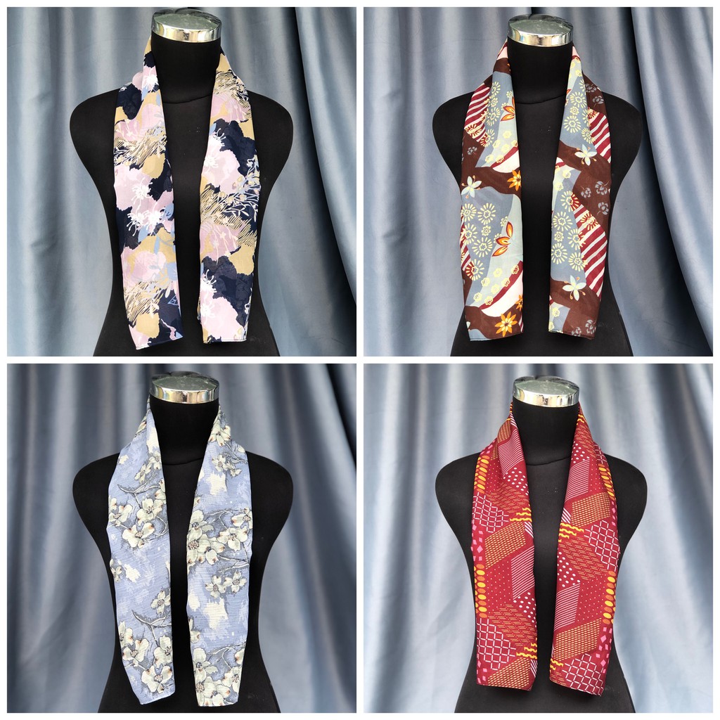 (SYAL MINI TIDAK BISA PILIH) Syall Wanita Motif Leher Neckscarf Fashion