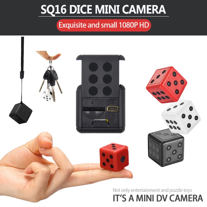 Jual Spy Camera Mini Dice SQ16 HD 1080P Kamera Tersembunyi Model Dadu Hidden Camera Shopee