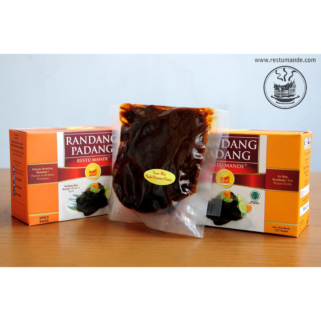 Rendang Padang 125 gram rasa Original - Restumande