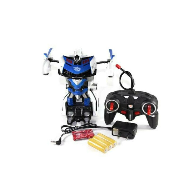 Mainan Anak Mobil Remot Control Berubah Menjadi Robot Transformer