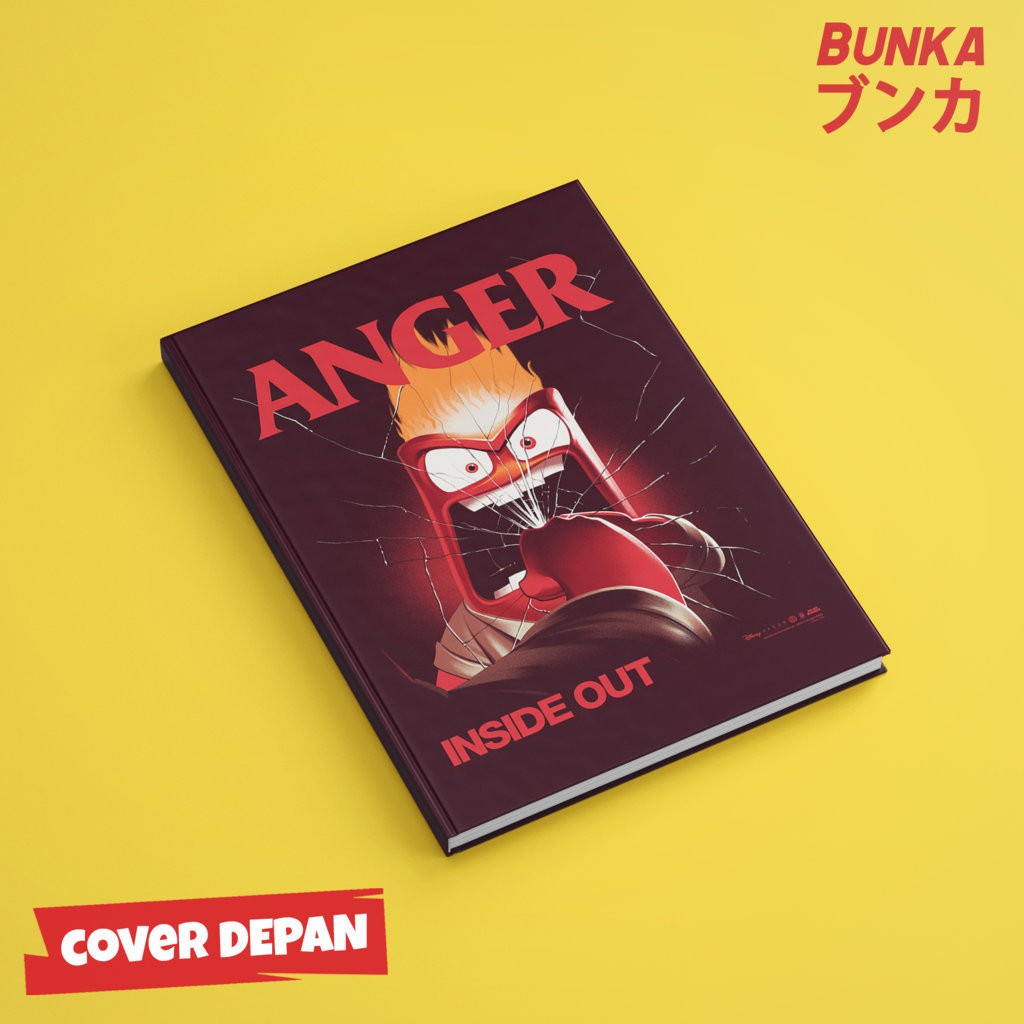 

Notebook Inside Out Anger Hardcover A5 Buku Tulis Catatan Note Agenda Planner Jurnal