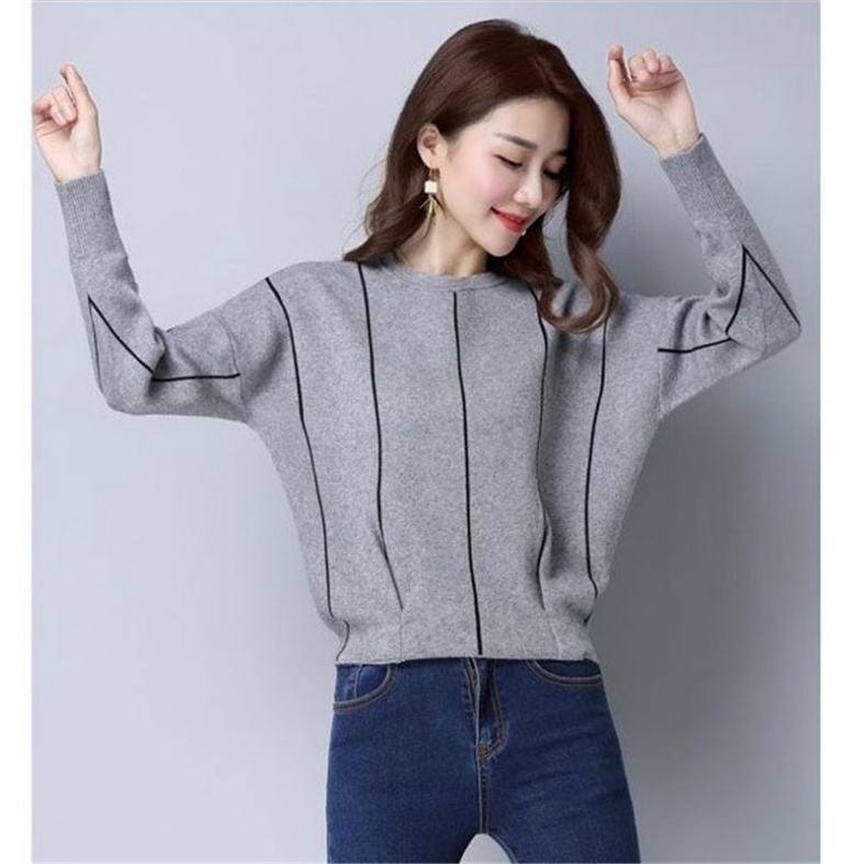 Lasperal Batwing Sweater Strip Produk Terbaru