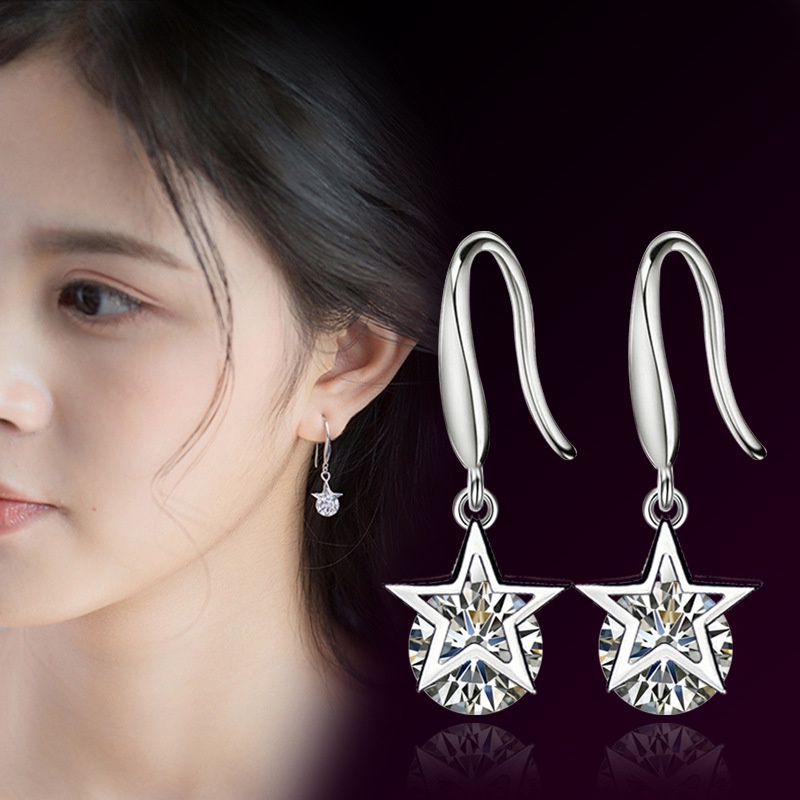 Anting Perak 925 Wanita Bintang Perhiasan Fashion