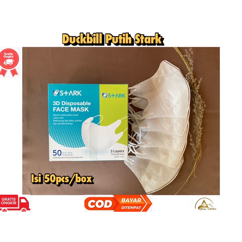 MASKER PUTIH STARK Isi 50pcs/box