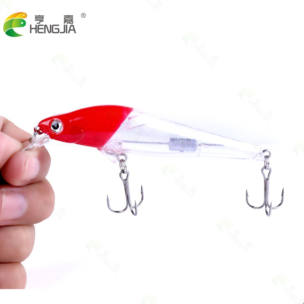 Hengjia 1pc Umpan Pancing Tiruan Bentuk Ikan Kecil Mata 3d Bahan Plastik 10cm 11g 0-1m