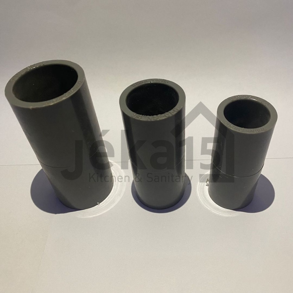 Socket PVC AW | Soket Pipa Polos | Sok| Shock PVC 1/2 inch 1 Inch 3/4 inch