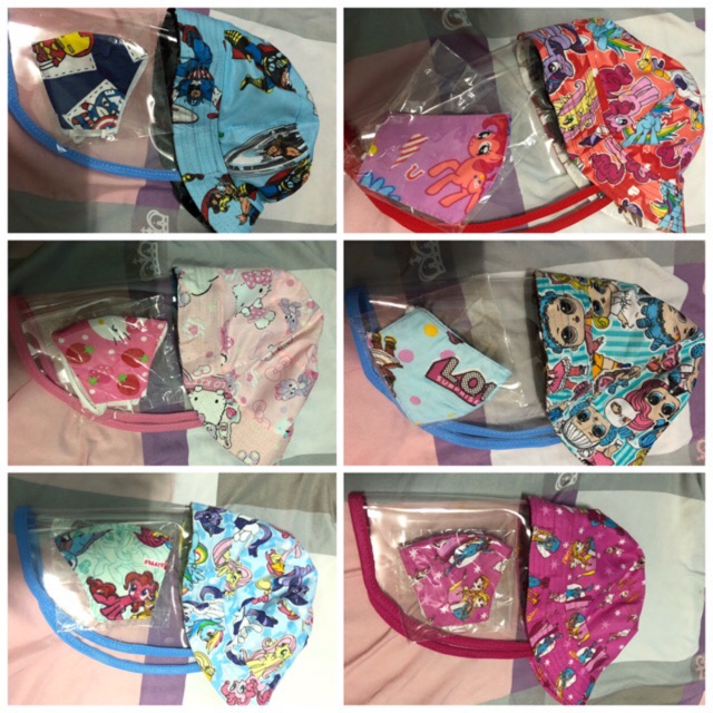 Topi faceshield motif bayi  dan batita Shopee  Indonesia