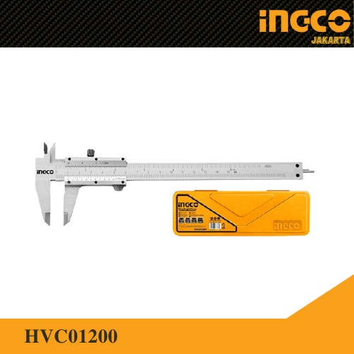 Penggaris Sigmat Jangka Sorong (200 mm) Vernier Caliper INGCO HVC01200