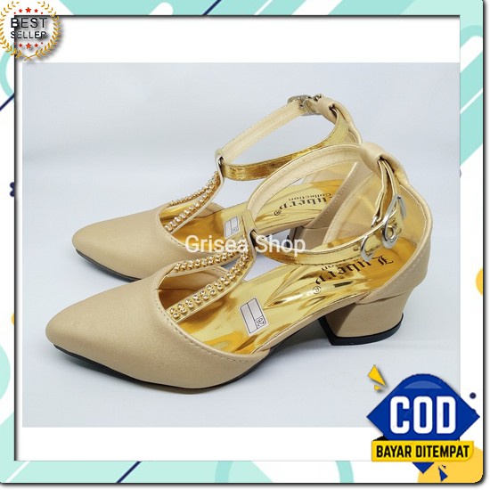 Bird & Deer - White / Sepatu Heel Anak / Sepatu Pesta Anak Perempuan Grisea Sepatu Heels Anak Peremp