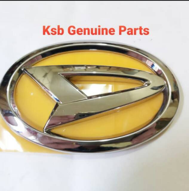 Emblem Logo Depan Daihatsu Ayla Chrome Pengganti Logo Segitiga Original