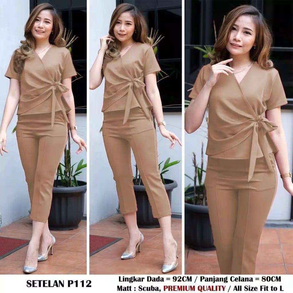 Baju Wanita Stelan moscrepe p112