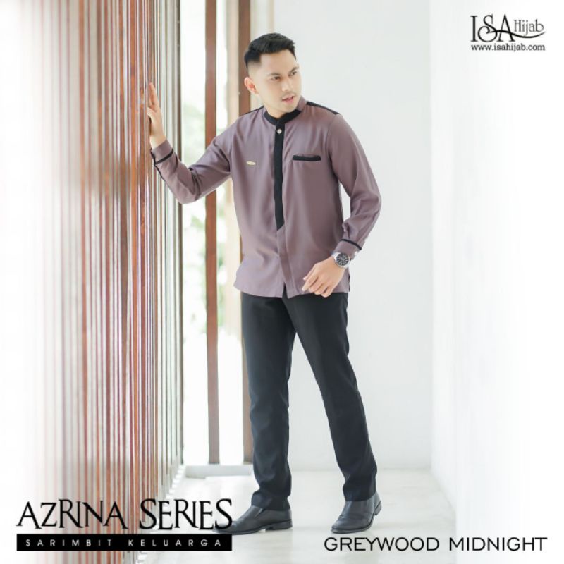 Koko Dewasa Panjang Azrina Series by Isa Hijab | Koko Anak Pendek | Atasan Kemeja Pria