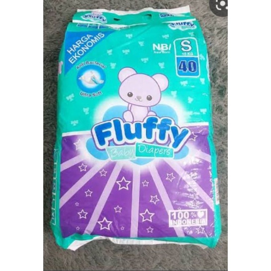 Pampers Fluffy New Born / Bayi baru lahir nbs 40