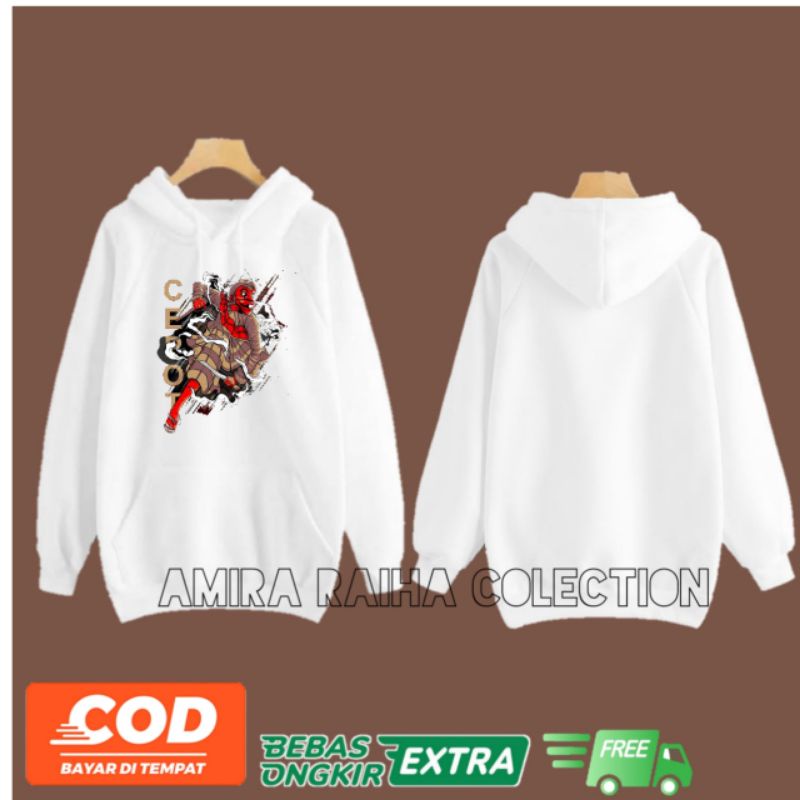 jaket anak hoodie wayang cepot/hoodie wayang golek si cepot/jaket cepot