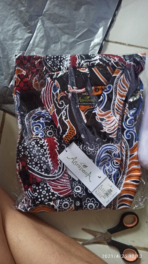 Agrapana Baju Batik Pria Lengan Panjang Batik Premium Kemeja Batik Pria Lengan Panjang Modern Gora