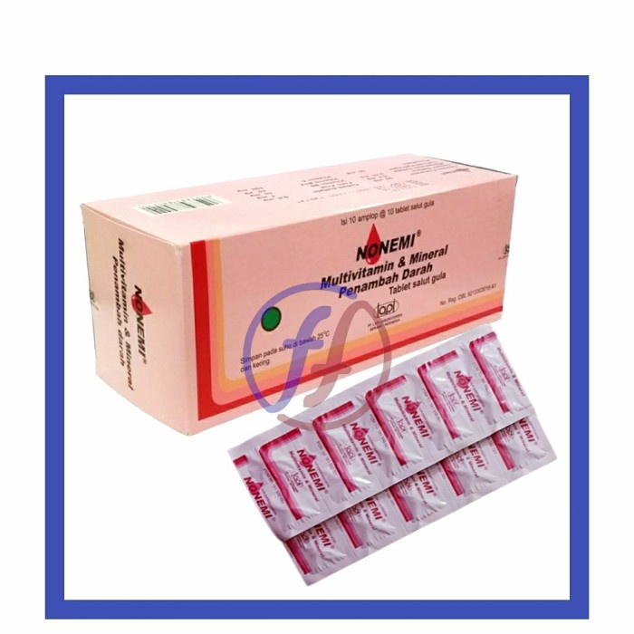 NONEMI MULTIVITAMIN DAN MINERAL 10 TABLET
