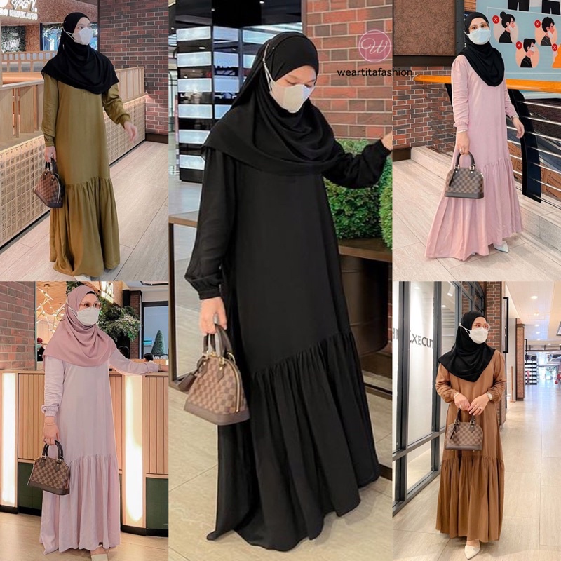 GAMIS TENCEL ORI SEKARARUM FASHION | TENCEL LOOK