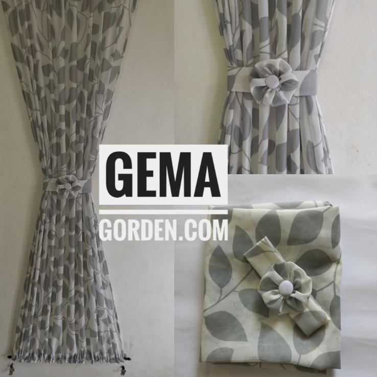 GORDEN JENDELA MINIMALIS GORDEN IKAT KUPU KUPU ABU  .