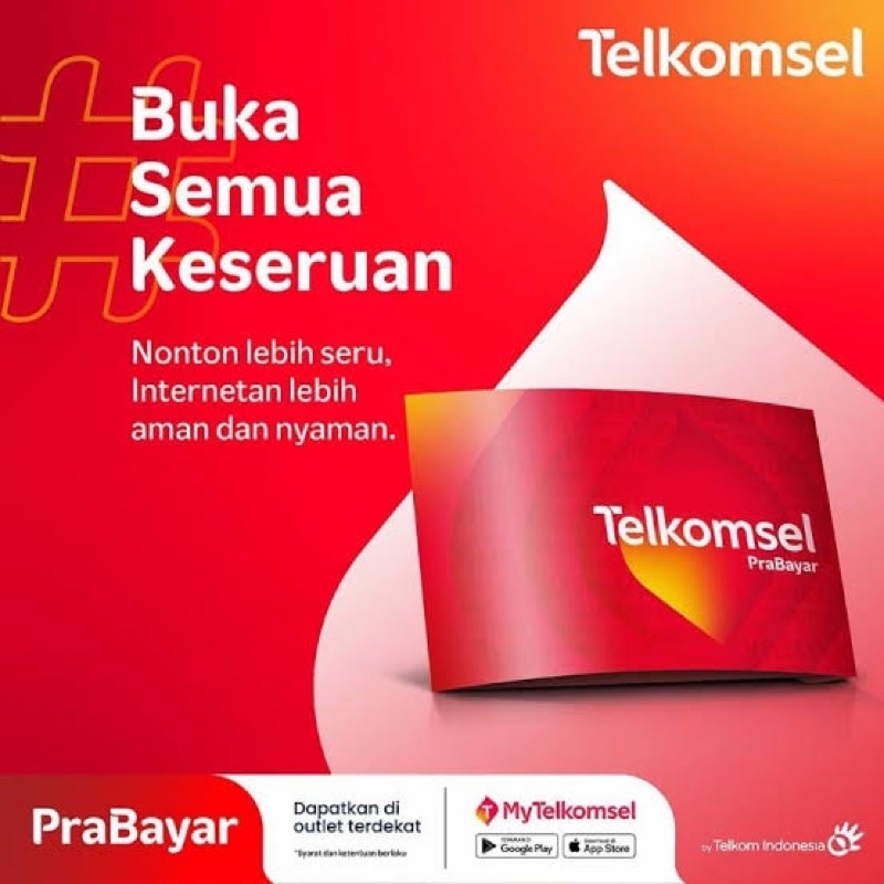 Kartu perdana simpati Red 0k cover baru