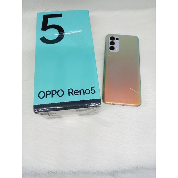 Oppo reno 5 128gb Second hp seken handphone bekas lengkap bisa cod banjarmasin murah lecet-2