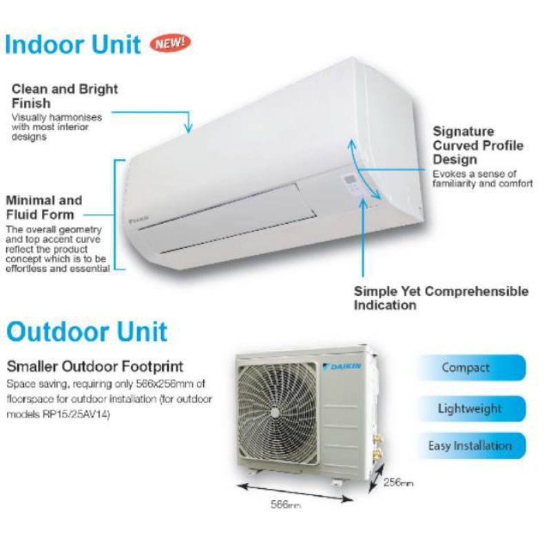 AC DAIKIN BRAZE 1/2 -1pk