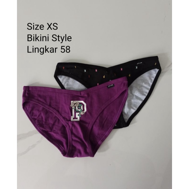 SIZE XS muat UP TO SIZE S !! VICTORIA SECRET &amp; VS PINK PANTY / CELANA DALAM WANITA