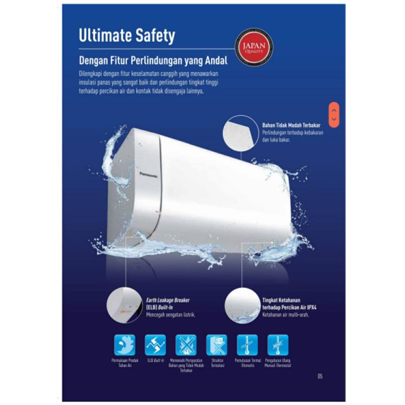 Water Heater Panasonic/Pemanas Panasonic/15 Liter