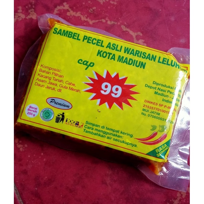 

Sambel Pecel 99 Madiun Asli (250 gram)