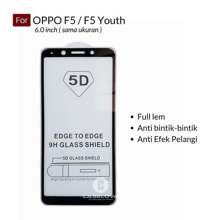 OPPO F1S A59 F7 F5 F3 TEMPERED GLASS FULL COVER 6D 9D 11D SCREEN GUARD