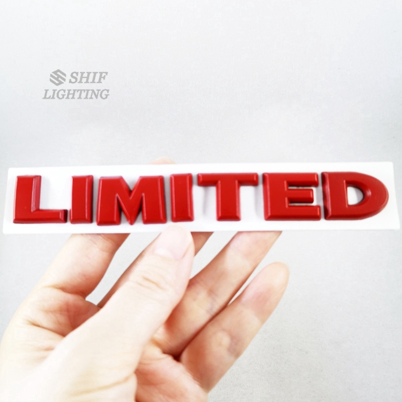 1pc Stiker Emblem Logo Tulisan LIMITED Bahan Metal Krom Untuk Bagasi Belakang Mobil