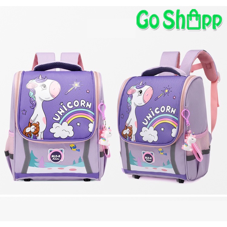 Tas Sekolah Anak Import Premium High Quality Terbaru - Tas Ransel Anak Motif Karakter Lucu -  Tas Ransel Anak Sekolah SD - Tas Anak Karakter Unicorn - Tas Anak Karakter Dino - Backpack Anak Sekolah Unisex [BK22]